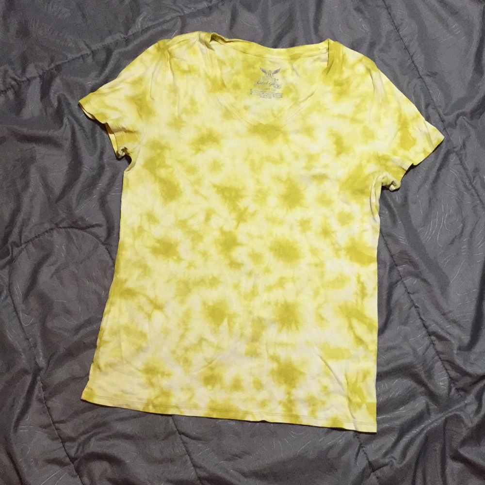 Chartreuse Green Yellow Tie Dye T-shirt